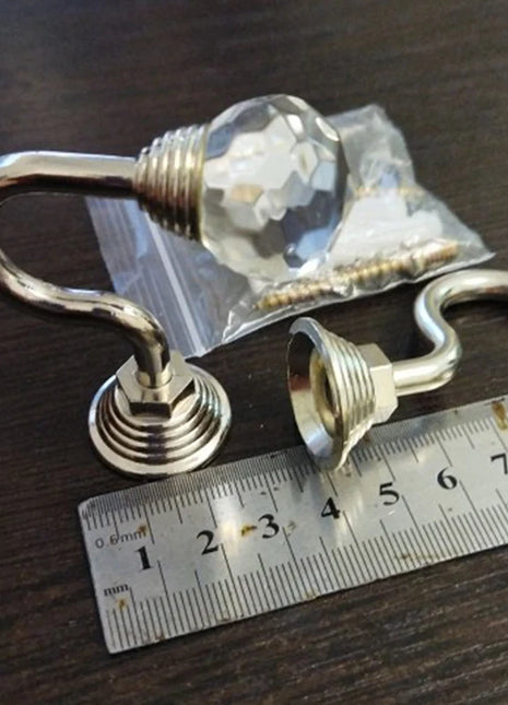 Wall Hooks with Crystal – Set of 2