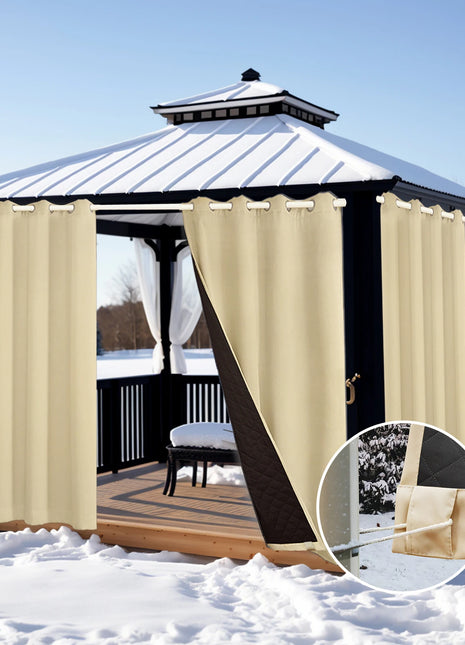 Rideau Extérieur Isolant Beige