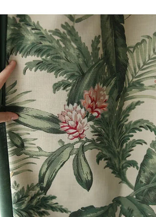 Floral Elegance Tropical Curtains