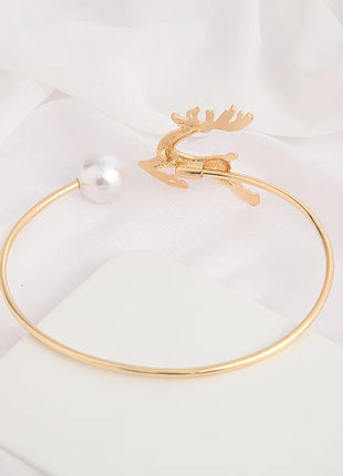 Elegant Deer and Pearl Curtain Tieback