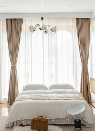Rideau Beige Style Lin Chambre