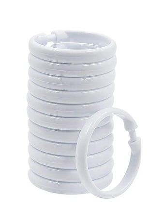Plastic Rings for Shower Curtains – Set of 12