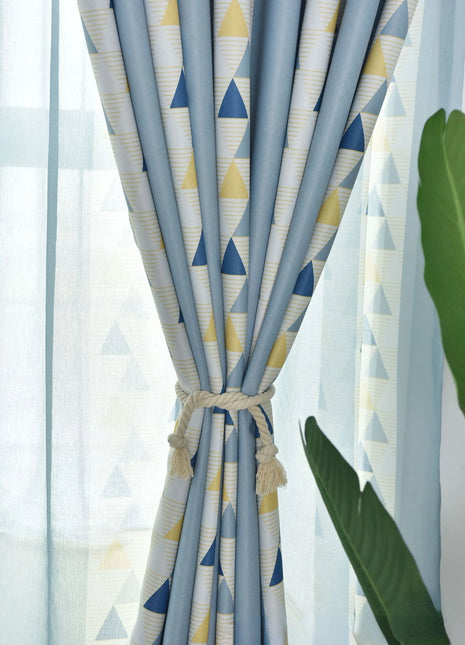 Rideau Chambre Enfant Geometrique