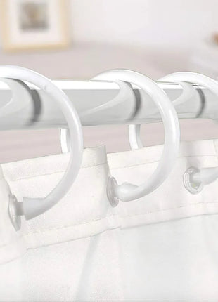 Plastic Rings for Shower Curtains – Set of 12