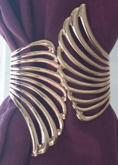 Metallic Curtain Tieback Shiny Wings 1 Piece