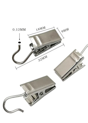 Curtain Hook Clips – Set of 10pcs