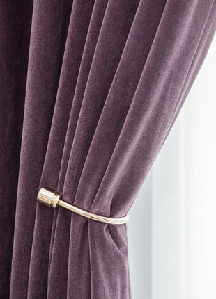 Rideau Occultant Velours Mauve Poudré Chambre