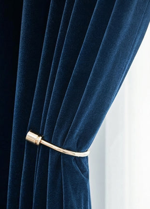 Rideau Occultant Velours Bleu Nuit Chambre