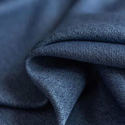 a close up of a blue fabric