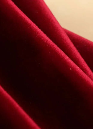 Elegant Deco Red Curtain