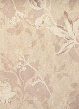 a wall with a flower pattern on it