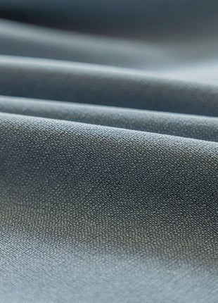 a close up view of a blue fabric