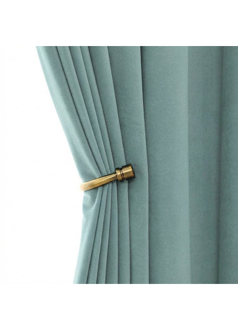 Rideau Occultant Velours Vert Céladon Chambre