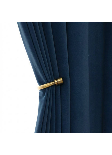 Rideau Occultant Velours Bleu Marine Salon