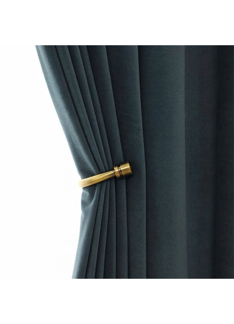 Rideau Occultant Velours Gris Ardoise Bureau