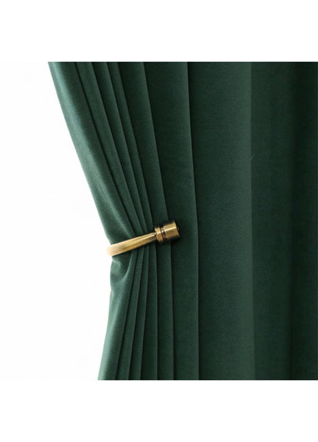 Rideau Occultant Velours Vert Émeraude Salon