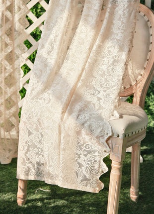 Lace Sheer Vintage Living Room