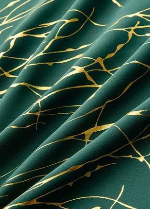 Green and Gold Curtain