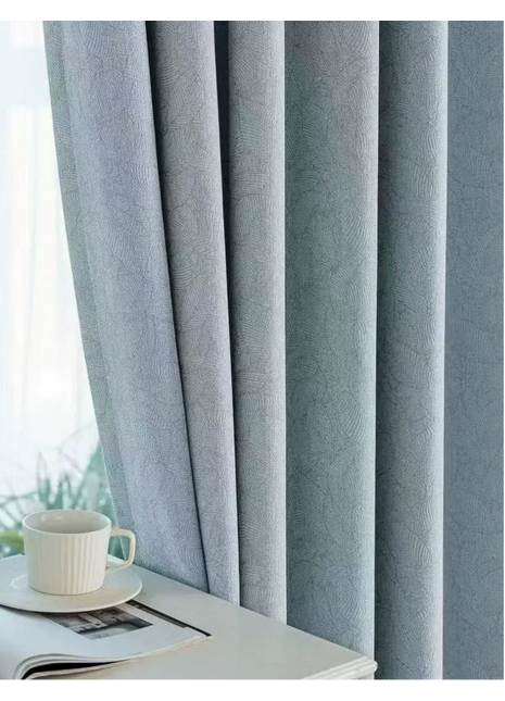 Elegant Modern Blue Curtain
