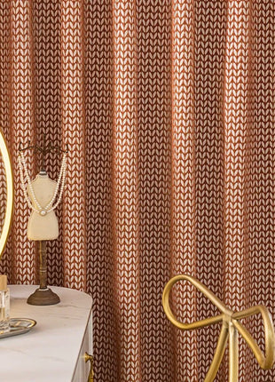 Modern Curtain Green Patterns