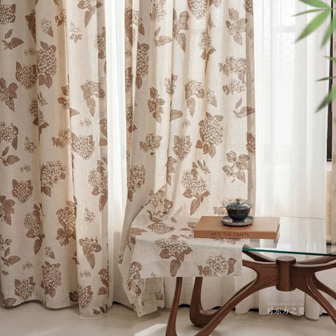 Provencal white curtain