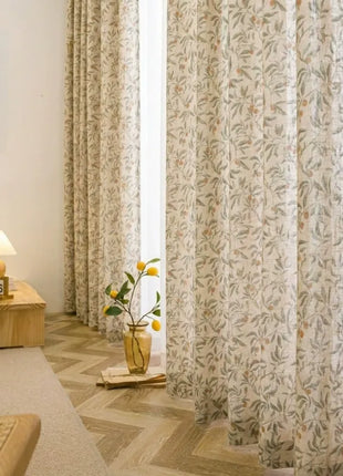 Provencal Green Leaves Curtain