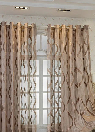 White Sheer Curtain Modern Patterns