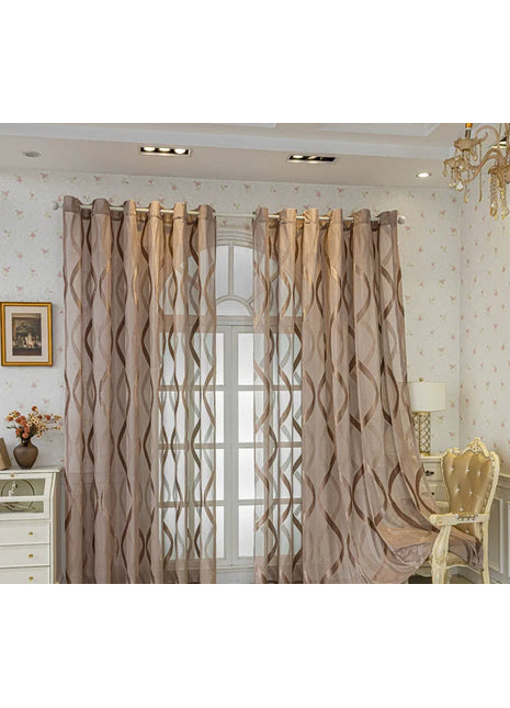White Sheer Curtain Modern Patterns