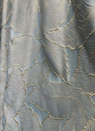 Nordic Silver Blue Curtain