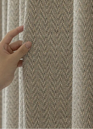 Light Blue Geometric Curtain