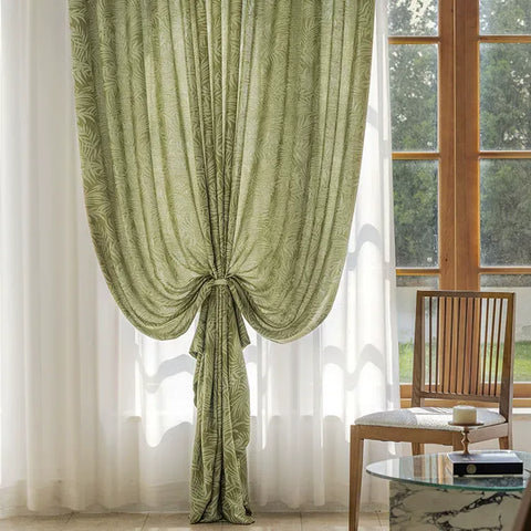Modern Jungle Green Curtain