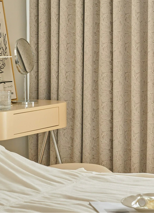 White Embroidered Curtain