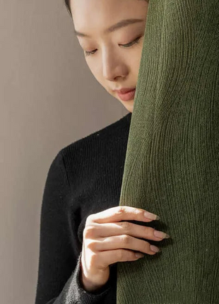 Khaki Green Curtain