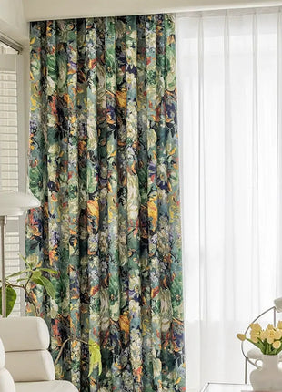 Green Foliage Curtain