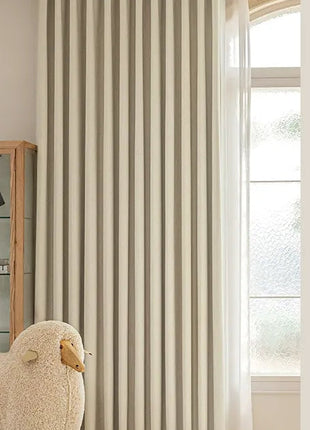 Fern effect chenille blackout curtain