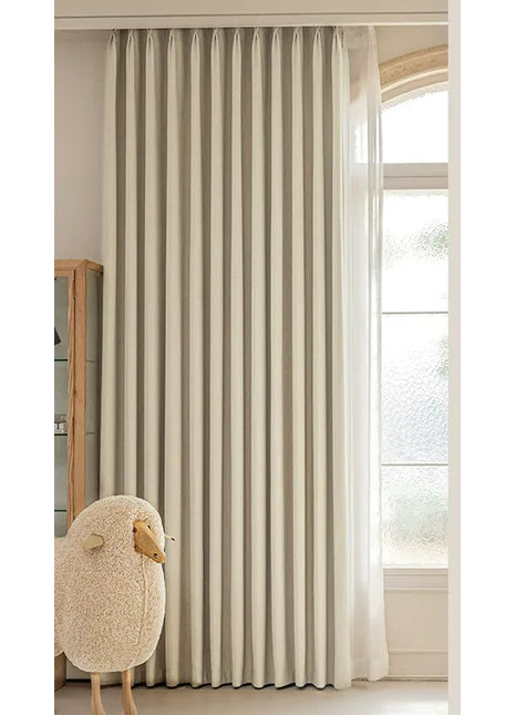 Fern effect chenille blackout curtain