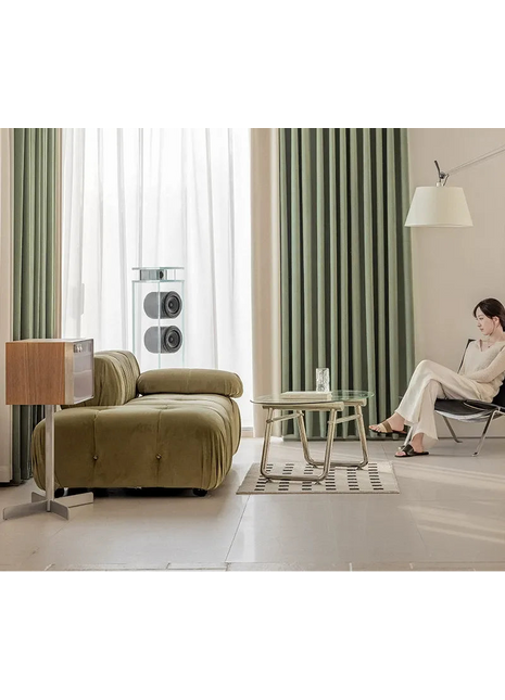 Green and White Curtain