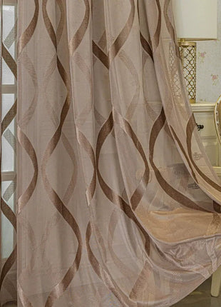 White Sheer Curtain Modern Patterns
