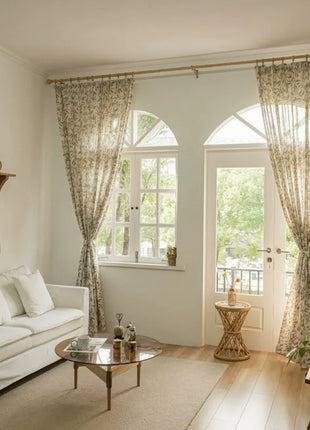 Provencal Green Leaves Curtain