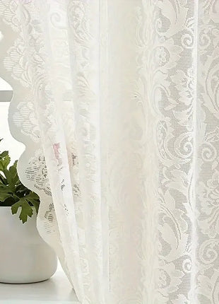 White Sheer Curtain Elegant Patterns