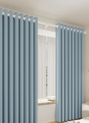Luxury Light Blue Curtain
