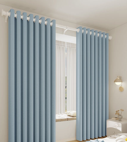 Luxury Light Blue Curtain