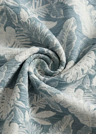 Contemporary style light blue blackout curtain