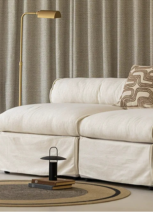 Light Blue Geometric Curtain