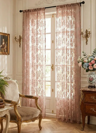 Pink Embroidered Sheer