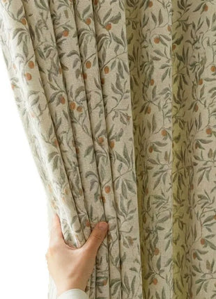 Provencal Green Leaves Curtain