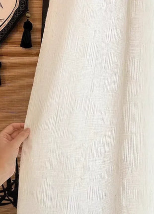Trendy Opaque White Curtain