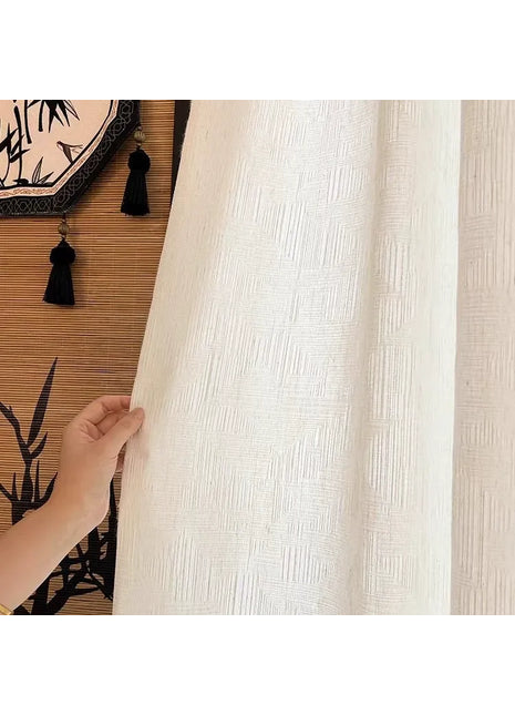Trendy Opaque White Curtain