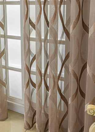White Sheer Curtain Modern Patterns