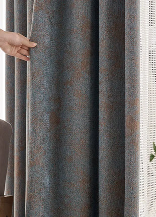 Mottled textured effect curtain for living room